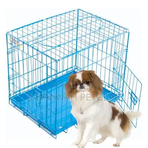 Small Puppy/Rabbit Cage With Removable Cleaning Tray (Blue)