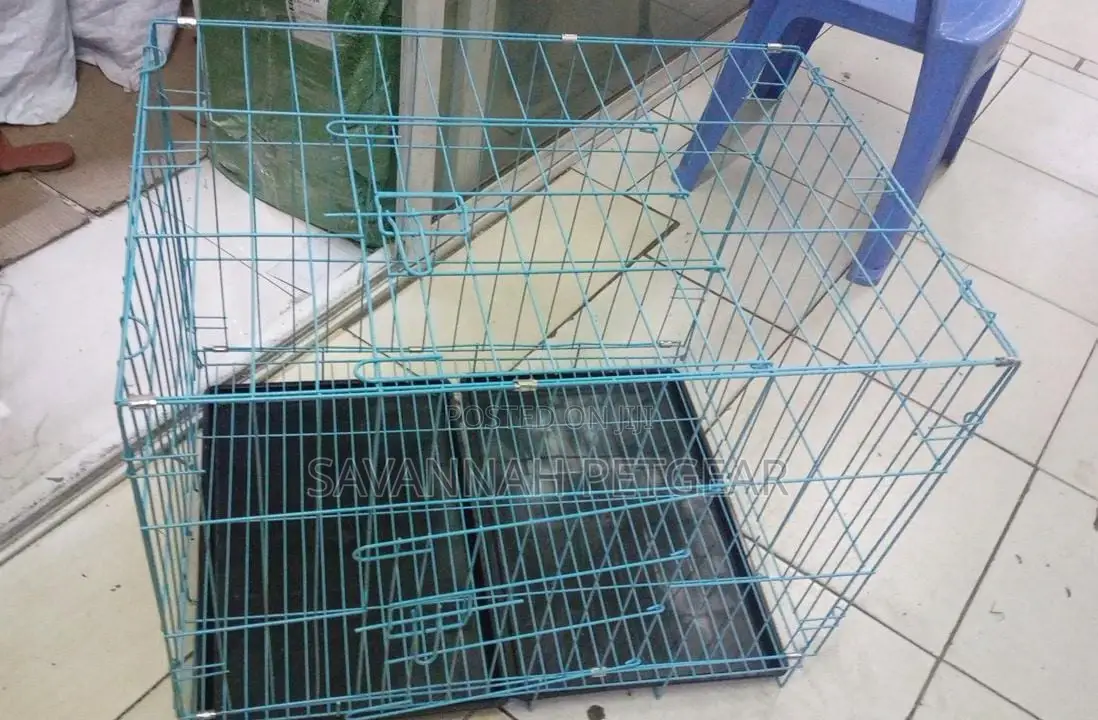 Small Puppy/Rabbit Cage With Removable Cleaning Tray (Blue)