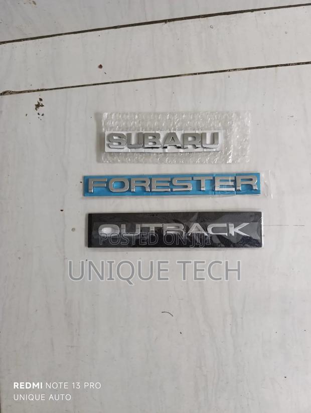 3d Chrome Emblem for Subaru Outback Forester - main view