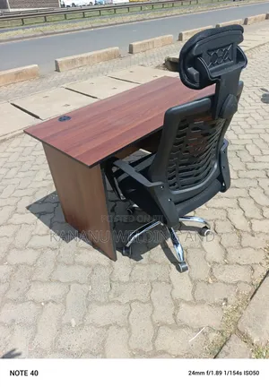 Ergonomic Office Chair Plus Office Table
