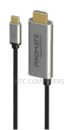 Promate at 60hz Usb-C to Hdmi Cable With 100w Power Deliver