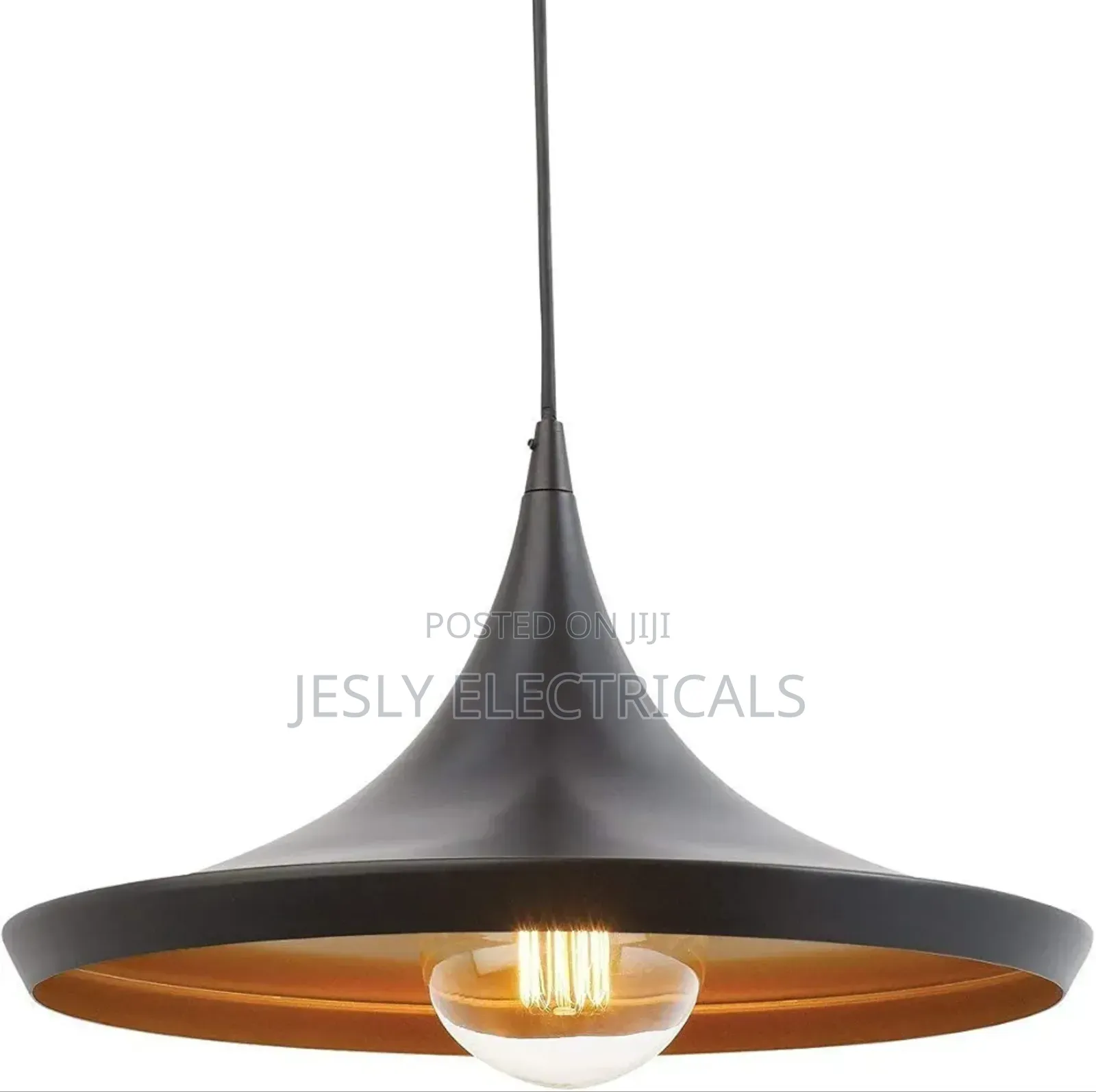 Retro Vintage Pendant Light Black Gold