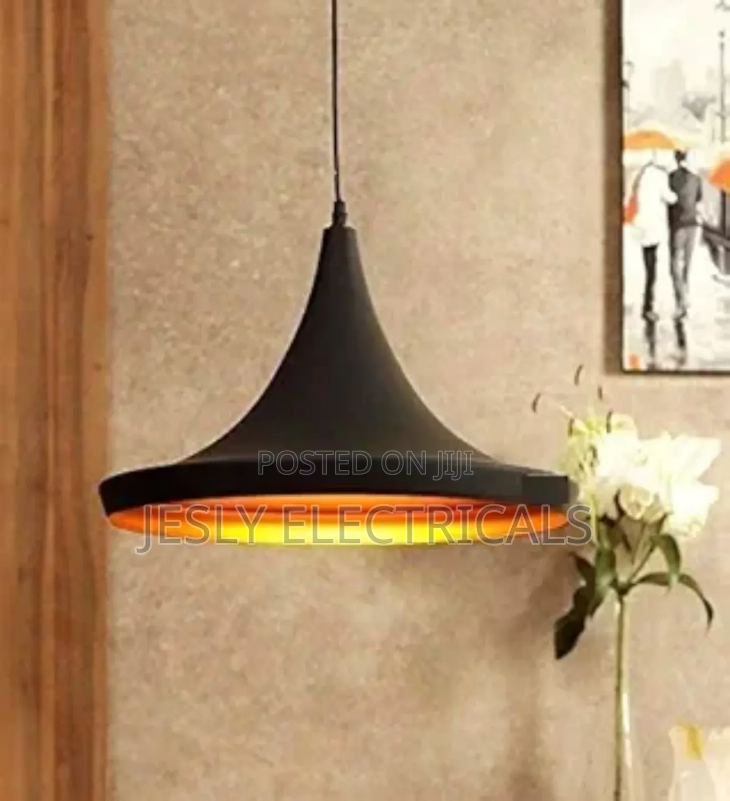 Retro Vintage Pendant Light Black Gold