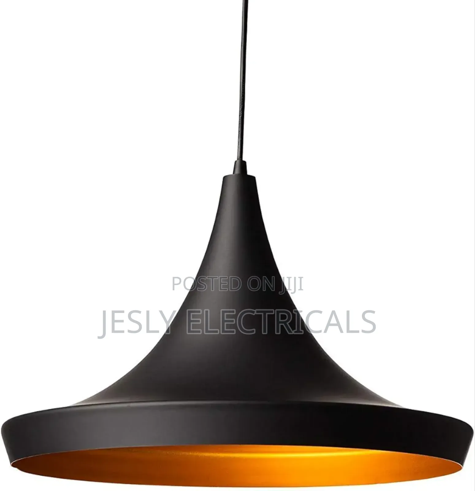 Retro Vintage Pendant Light Black Gold