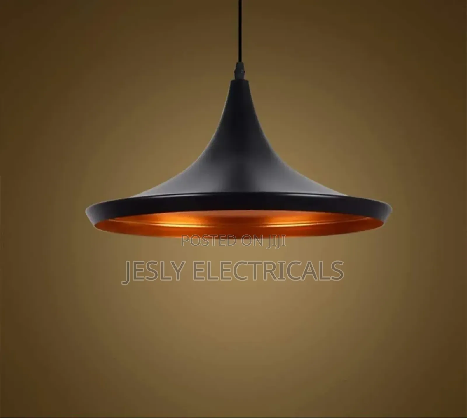 Retro Vintage Pendant Light Black Gold