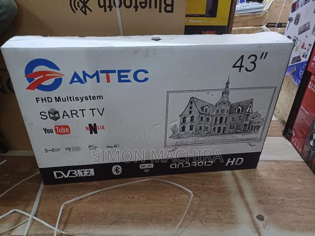 Amtec 43 Inch Smart Android Tv. Frameless - thumbnail 2