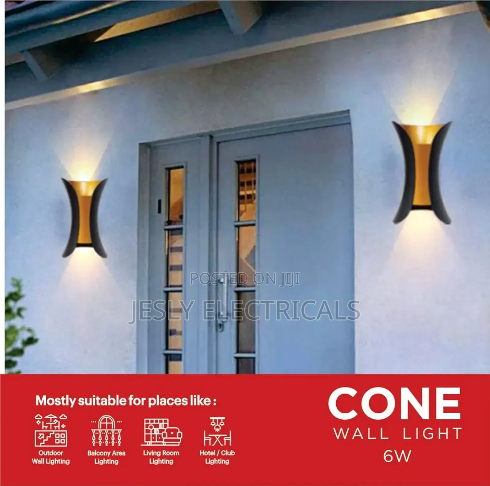 Pride Lighting Cone Wall Light
