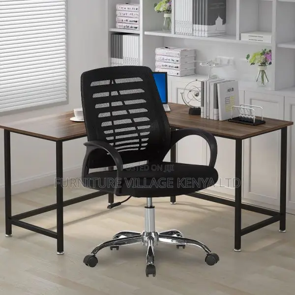 Office Chair: Swivel Mesh Ergonomic Strong Mesh Chair- Latex