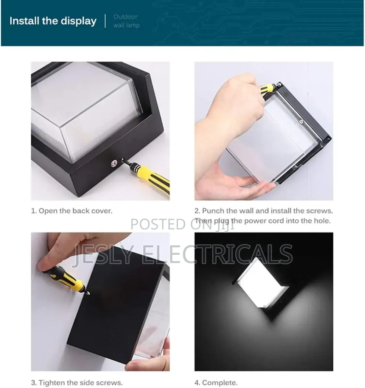 Mengjay Wall Lamp Indoor/Outdoor Modern