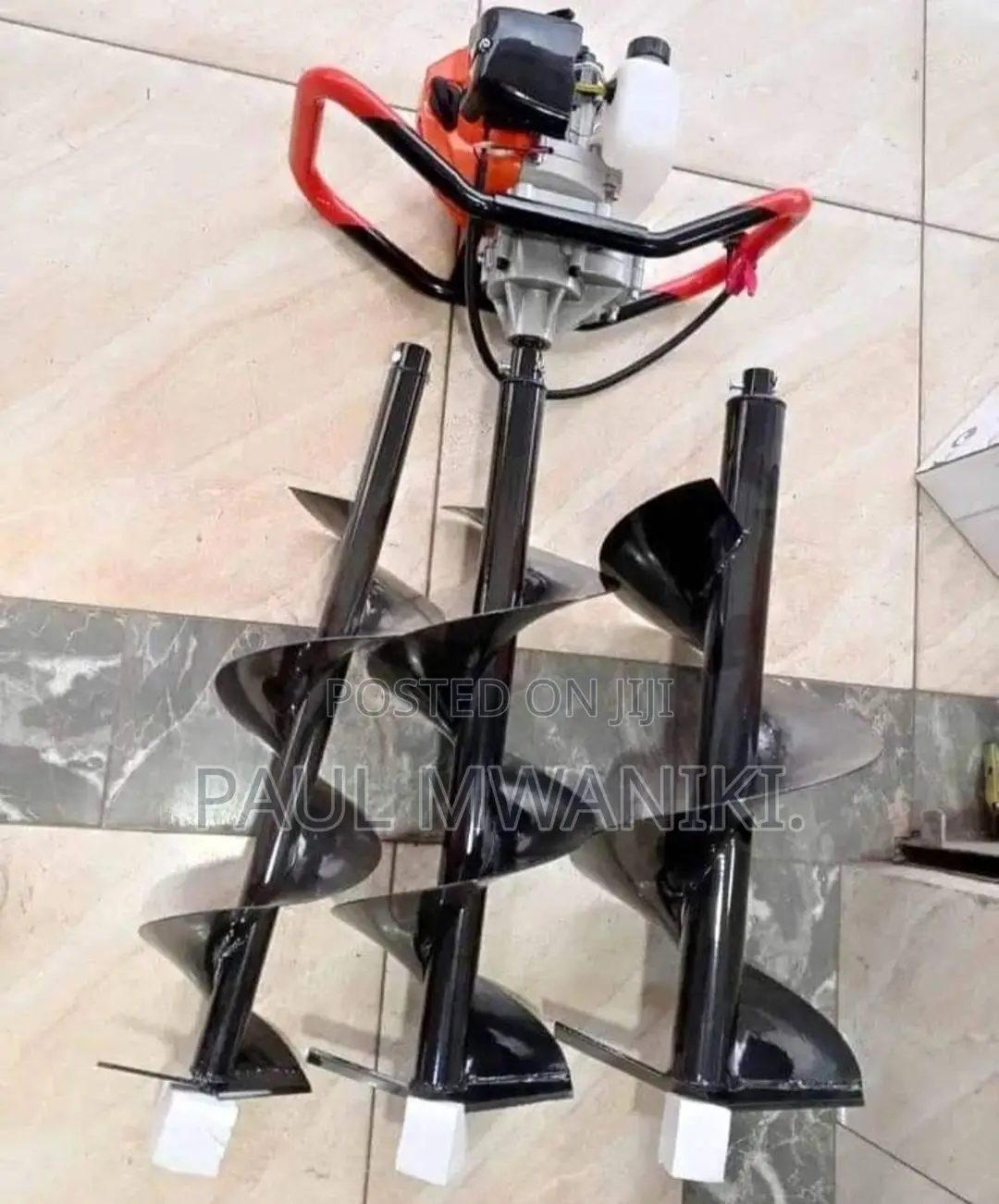 4-stroke Engine Earth Auger Machine With 3 Different Bits