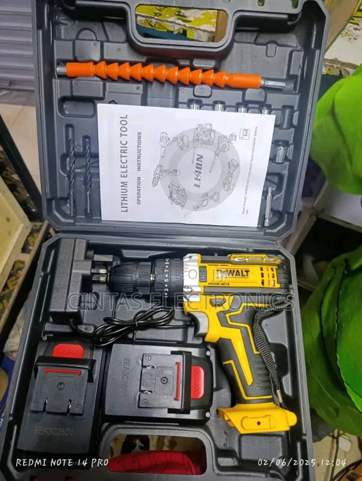 Cordless Dewalt Cordless Drillset