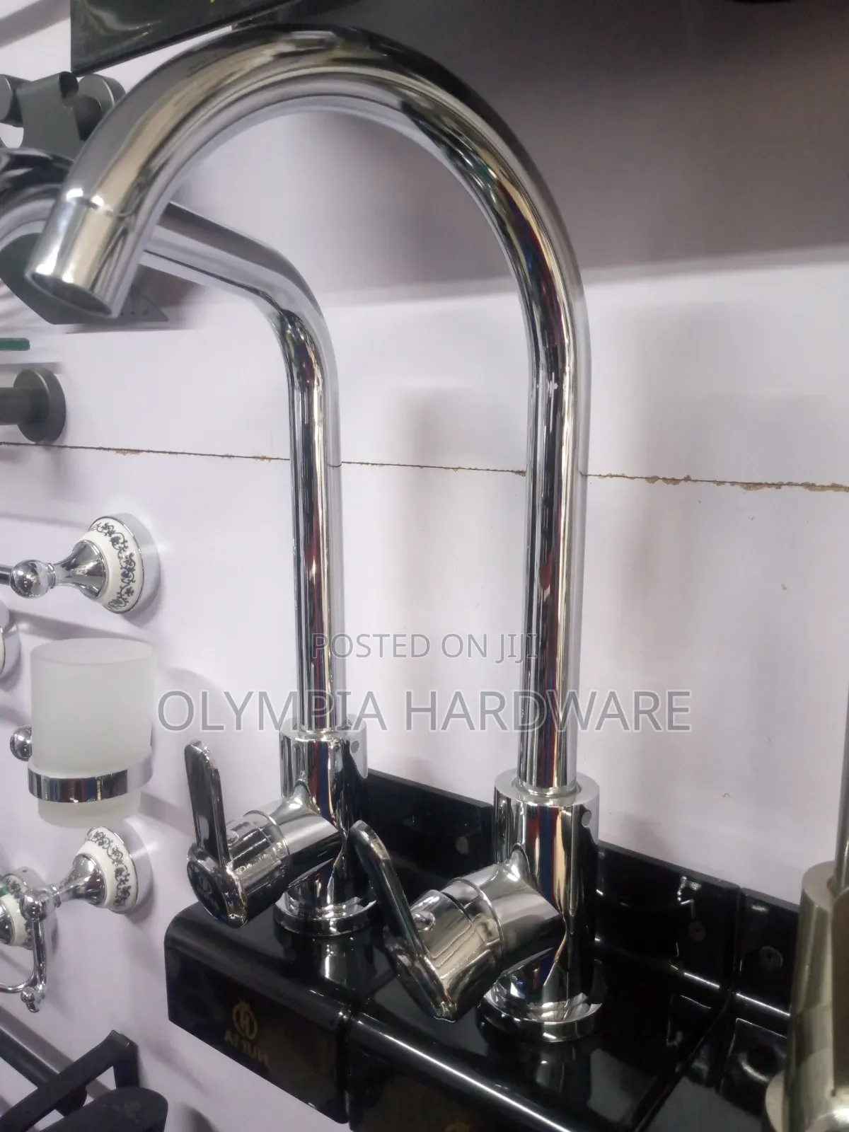 Silver Kitchen Mixer Tap