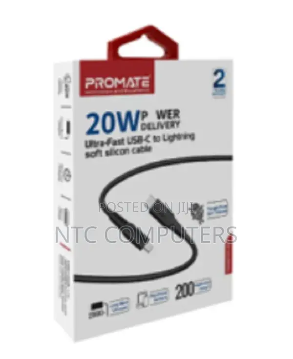Promate 20w Power Delivery Fast Charging Usb-C to Lightning