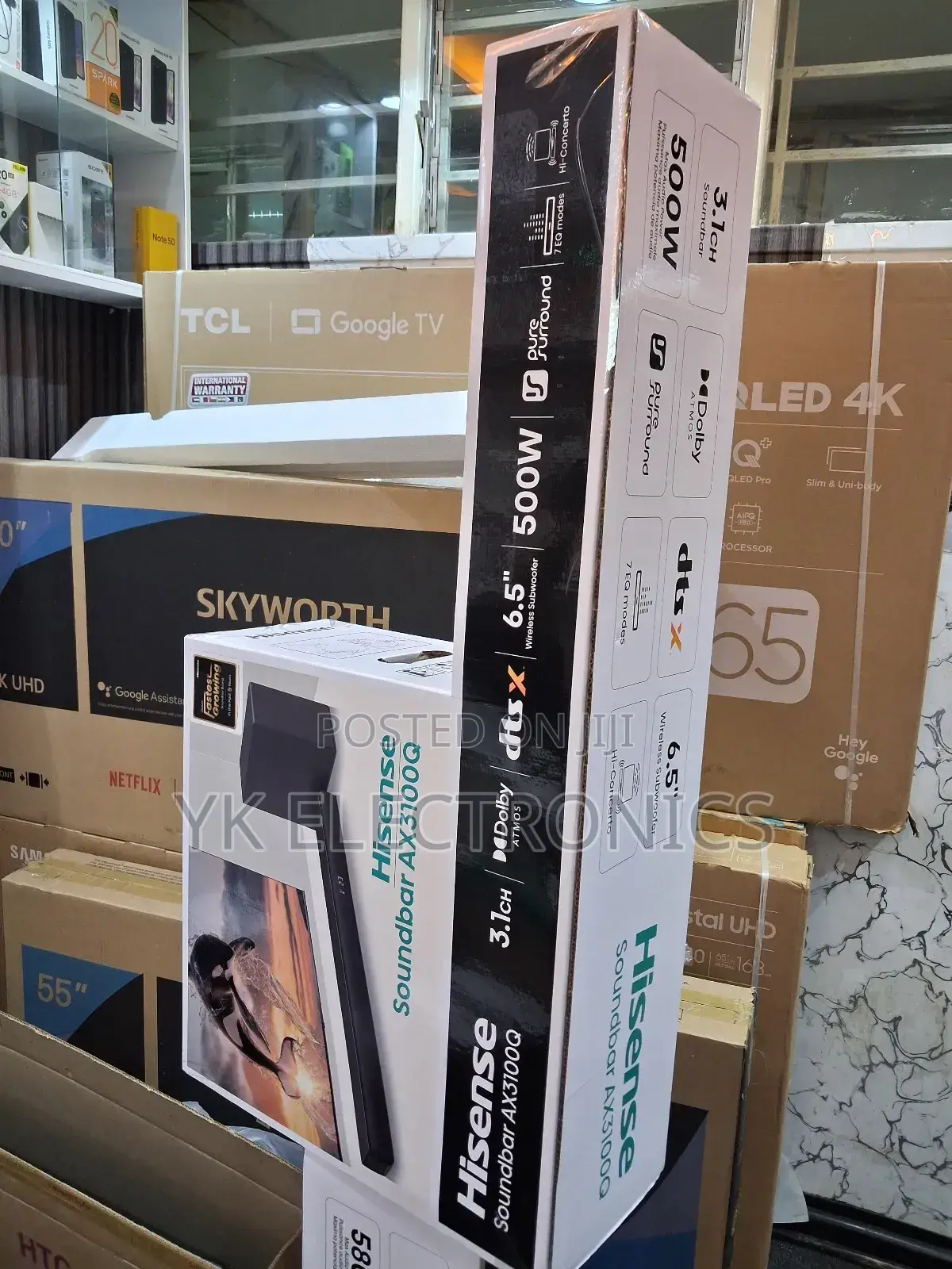 Hisense Ax3100q 500-Watt 3.1 Channel Dolby Atmos Sound Bar