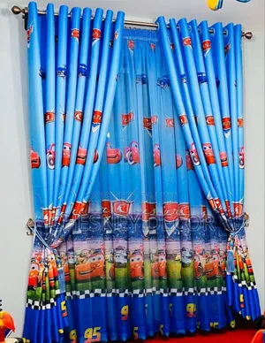 Blue Themed Kids Curtains