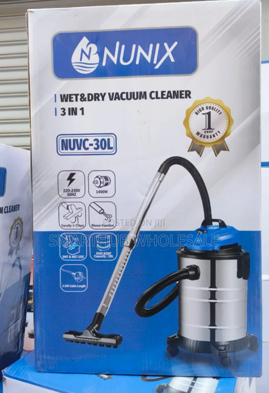 30 Litres Nunix Wet and Dry Vacuum Cleaner