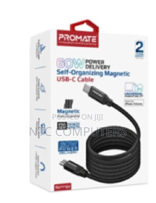 Promate 60w Power Delivery Self Organizing Magnetic Usb-C Ca - thumbnail 2