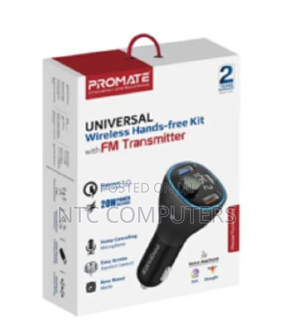 Promate Universal Wireless Hands-Free Kit With Fm Transmitte