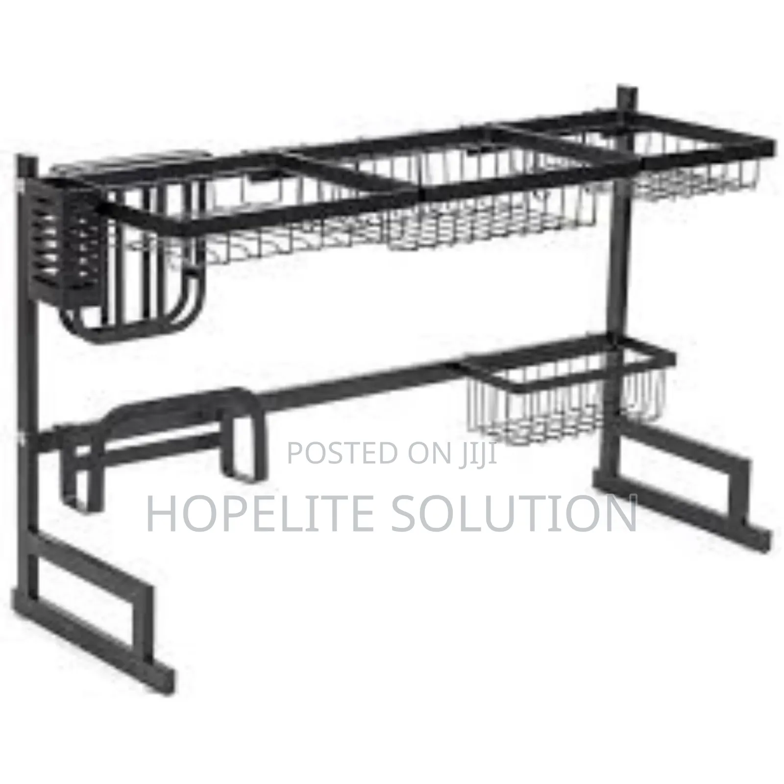 Rust Proof Heavy Duty Metallic Over the Sink Rack