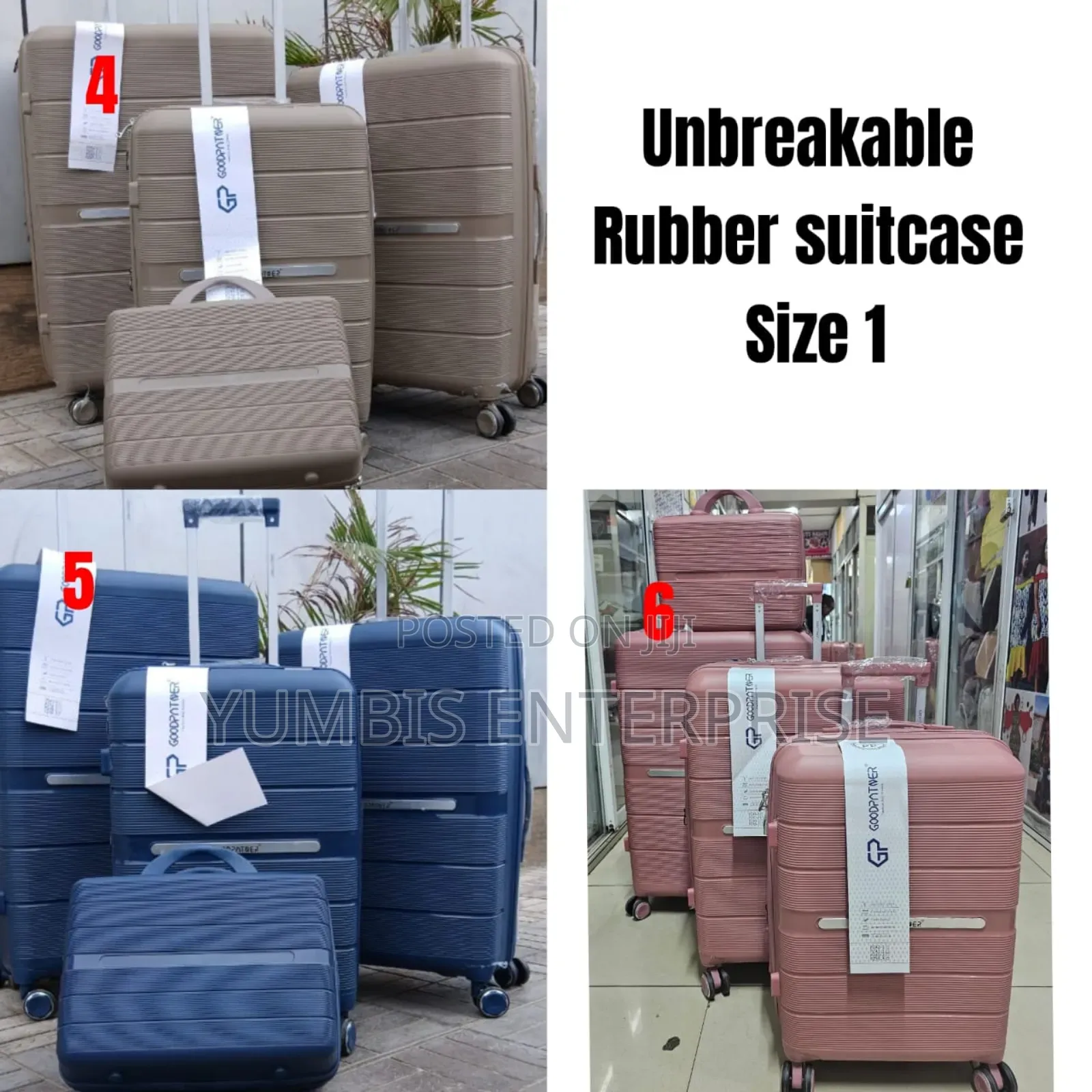 4 in 1 Size No 30/1 Xtra Large Sets Rubber Suitcase at 10,000