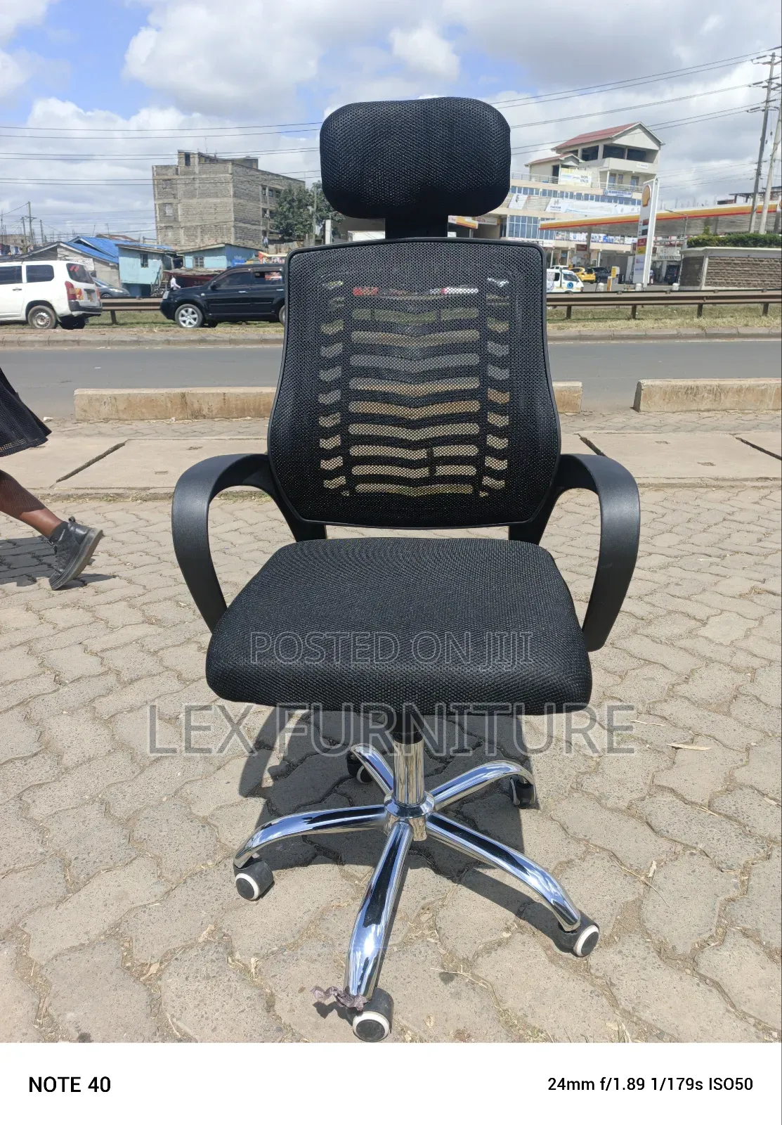Office Chair (Clerical Mesh) -Black