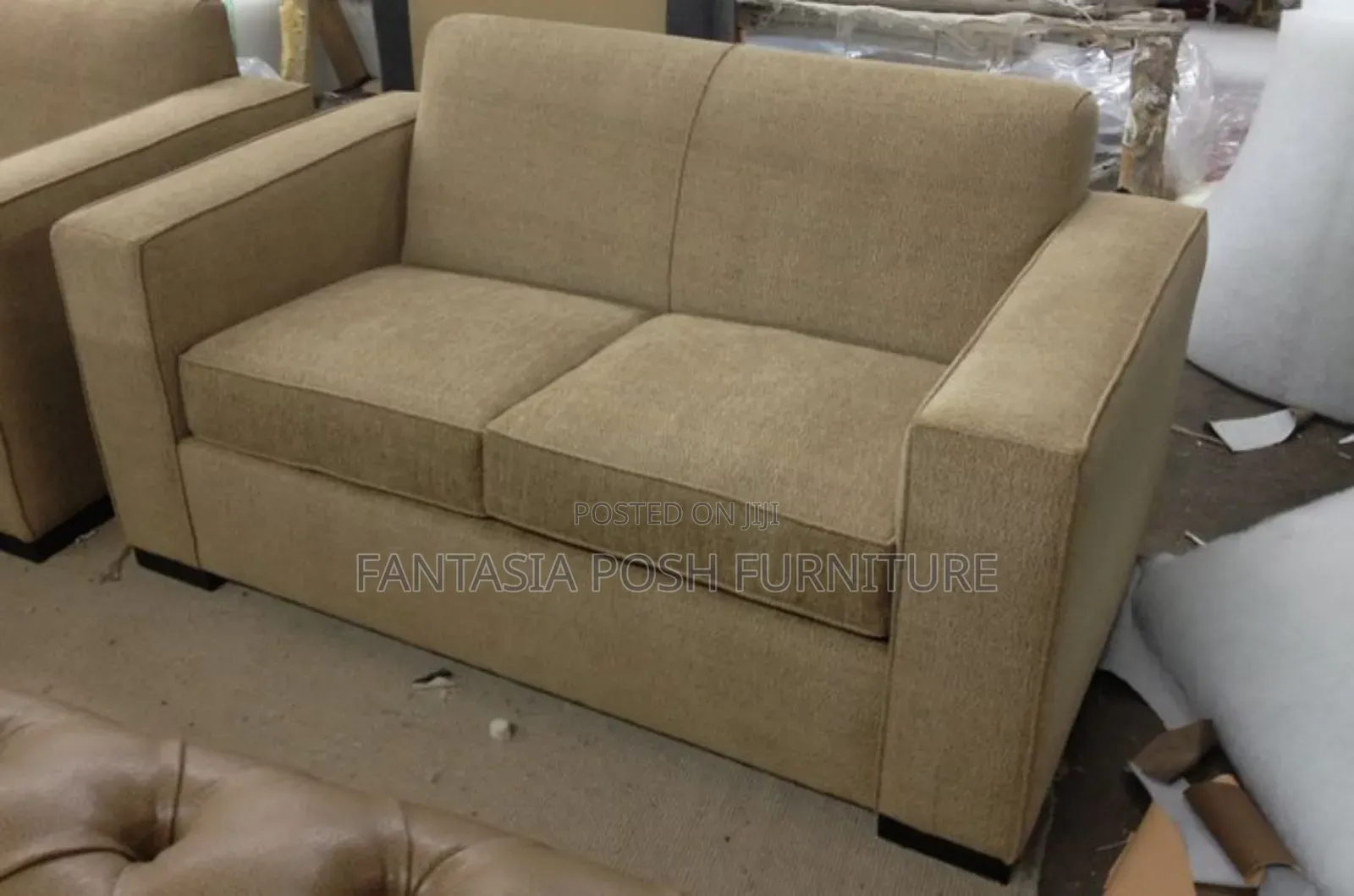 2-Seater Comfy Sofa in Beige