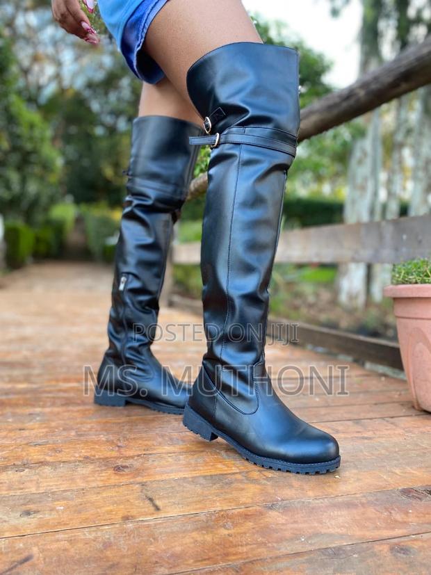 Ladies Trendy Back Strap Thighboots* - thumbnail 3