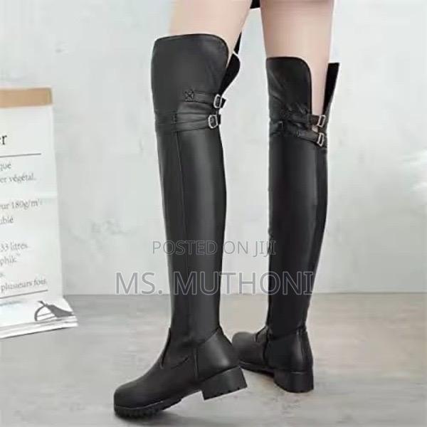 Ladies Trendy Back Strap Thighboots* - thumbnail 4
