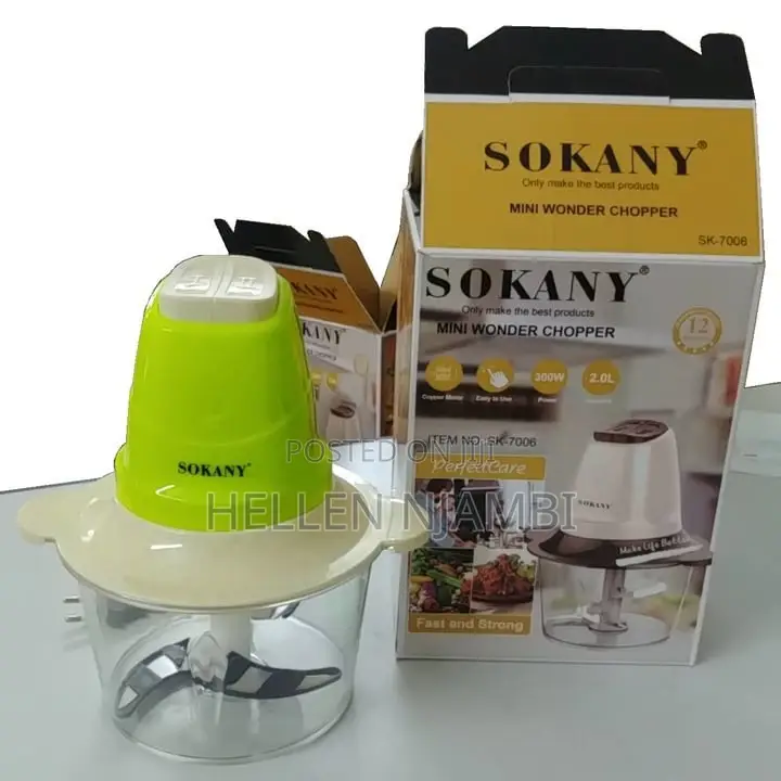 Sokany Multifunctional Electric 2l Food Chopper