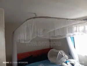 Light Weight White Two Stand Rail Mosquito Nets for Safety