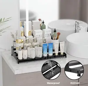 Expandable 3tier Metallic Spice/Cosmetic Display Rack