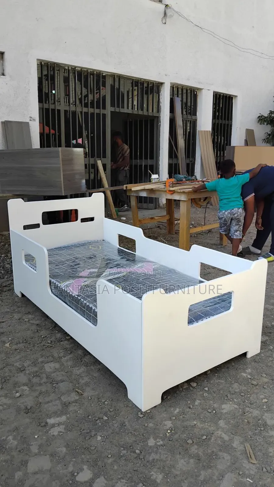 Modern White Toddler Bed Frame