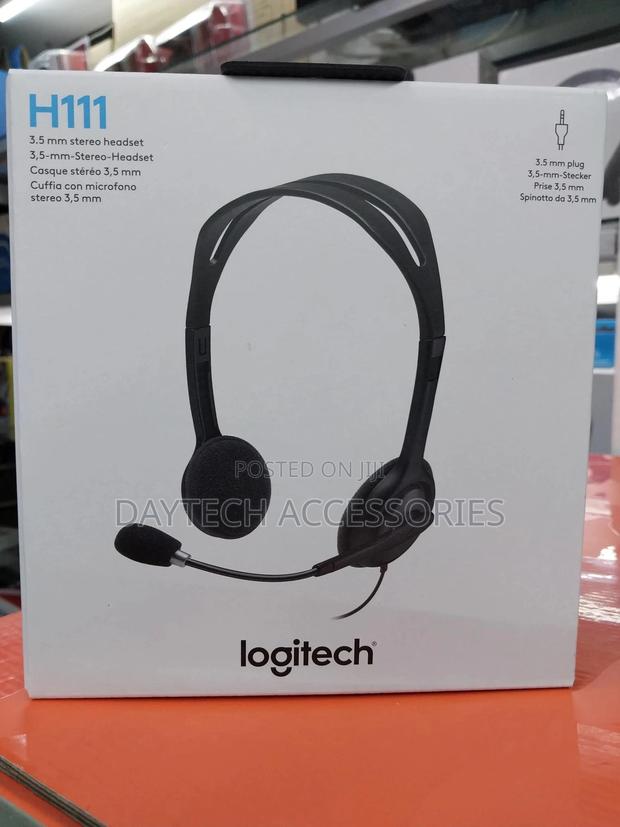 Logitech H111 Wired Headset Stereo Headphones 3.5 Mm Jack