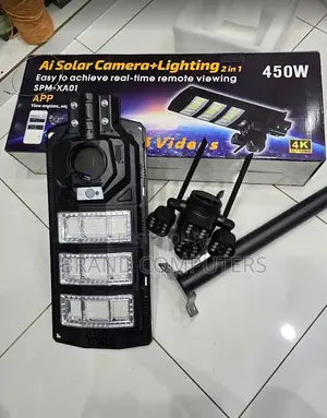 2 In1 4g CCTV Cameras+450w Solar Streetlight