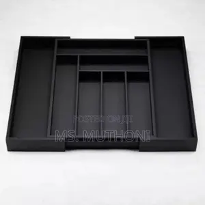 Black Wooded Multifunctional Bamboo Drawer Organizer*
