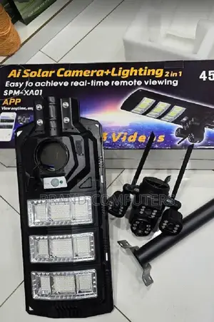 2in1 450w Solar Powered Security Street Light With 4g Camera