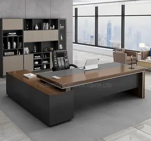 Office Desk:1.6 Meters Wood Presidential L-Shape Office Desk
