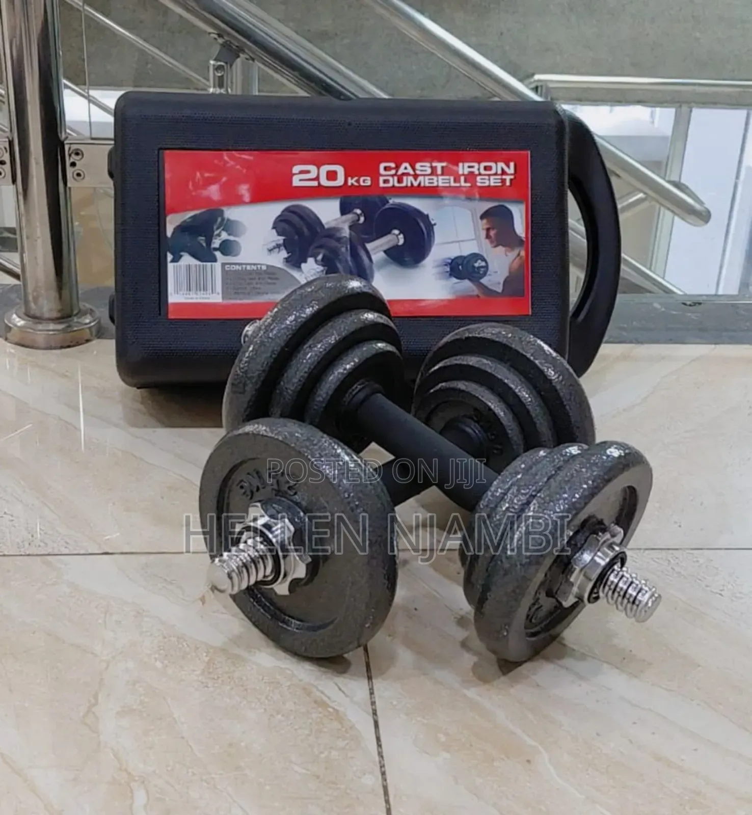 20kgs Cast Iron Dumbell Set