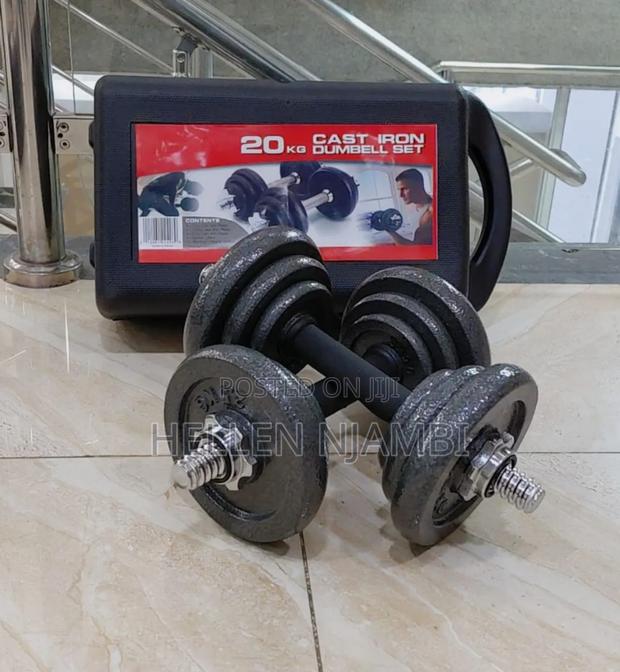 20kgs Cast Iron Dumbell Set - main view