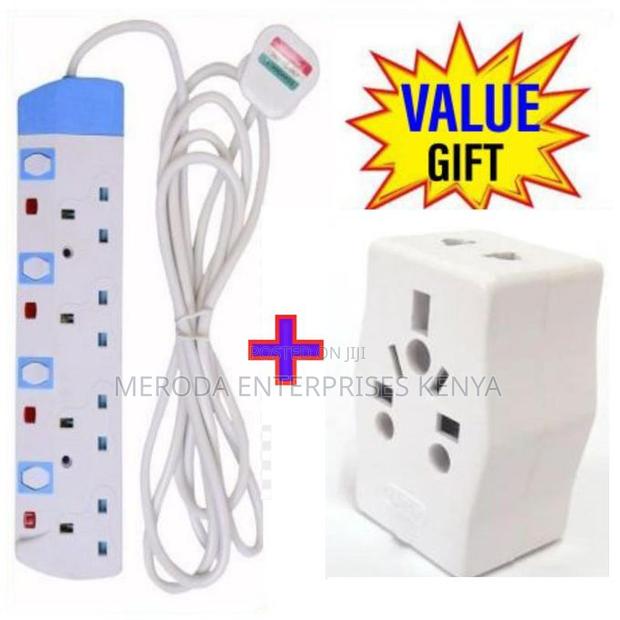 4 Way Power Extension +Free Universal Plug Adapter