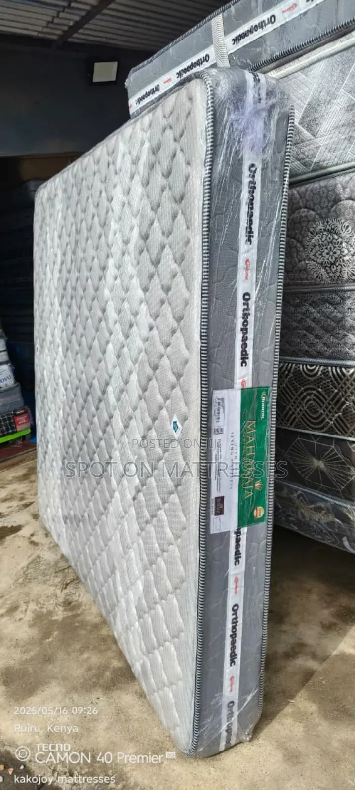 Amazing Deal! 6×6 Orthopedic Spring Mattress + Free Delivery