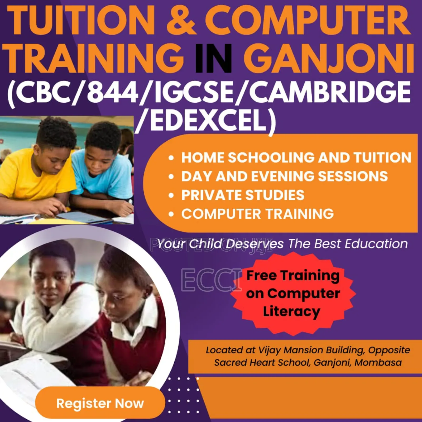 Tuition in Mombasa -Ganjoni