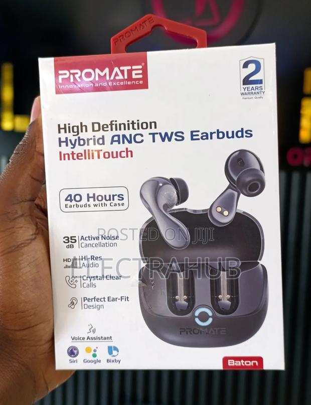 Promate Baton High-Definition Hybrid Anc TWS Earbuds - main view