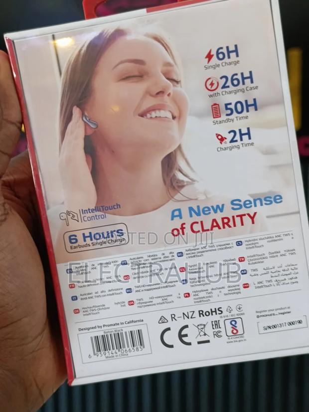 Promate Baton High-Definition Hybrid Anc TWS Earbuds - thumbnail 3