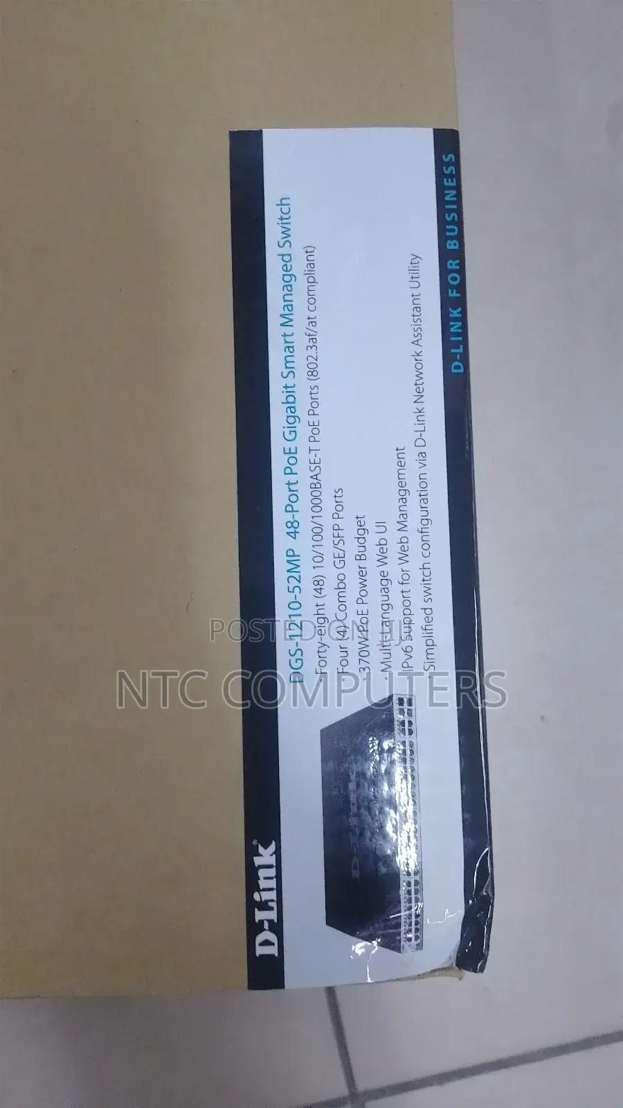 ; D-Link DGS-1210-52mp 48, Port Poe Switch + 4 SFP