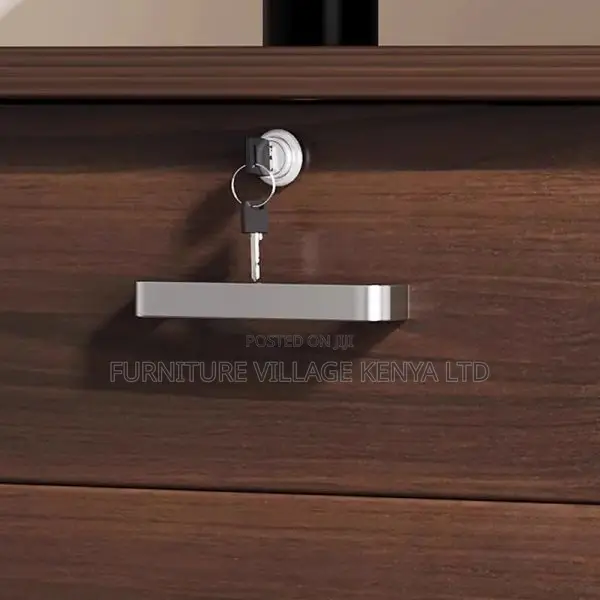 Cabinets: Pedestal 3-Drawer Brown Wood Storage Cabinet