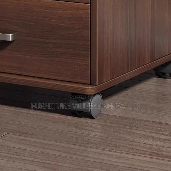 Cabinets: Pedestal 3-Drawer Brown Wood Storage Cabinet