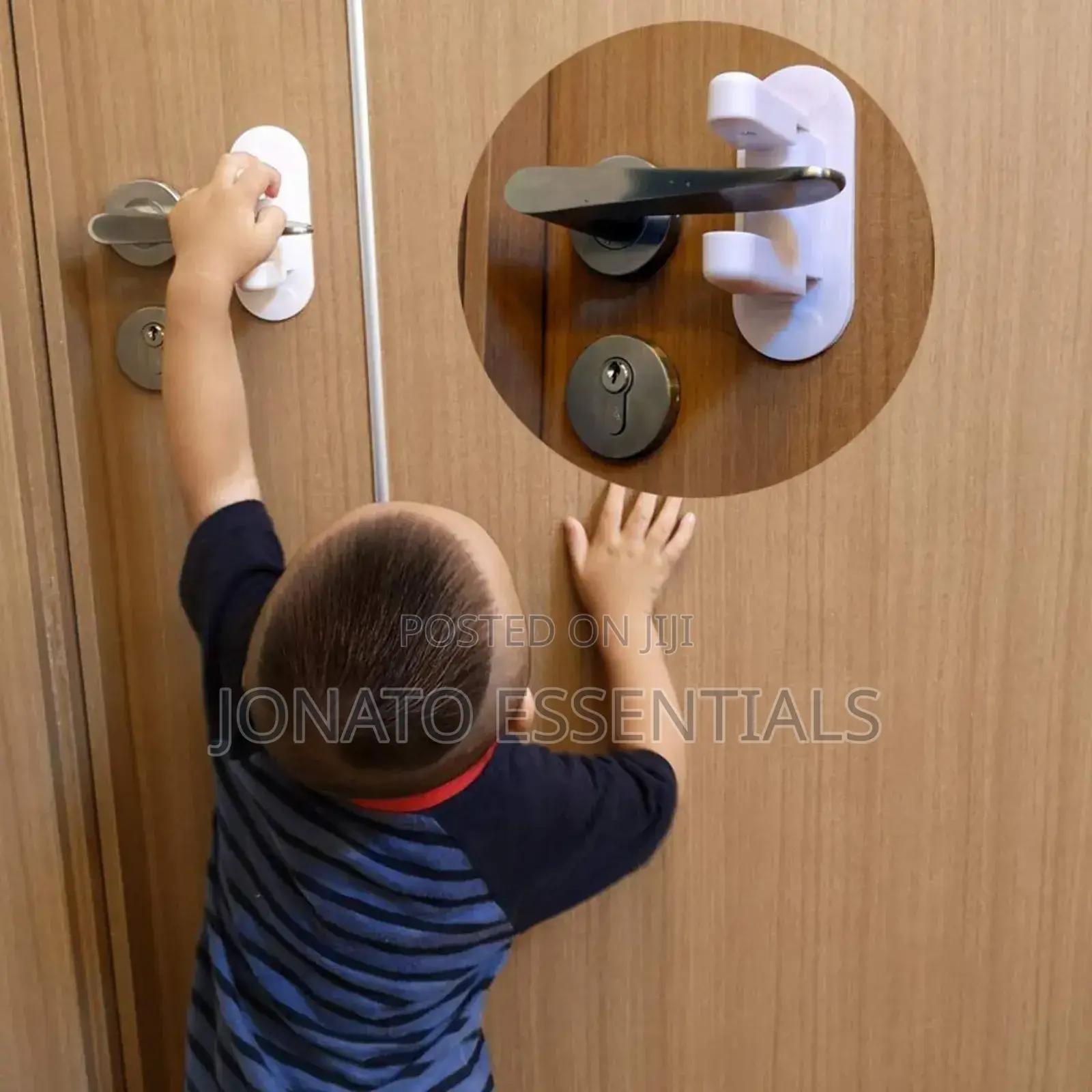 Kids Door Lever Safety Lock, Baby Rotation Proof Safety Lock