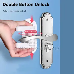 Kids Door Lever Safety Lock, Baby Rotation Proof Safety Lock