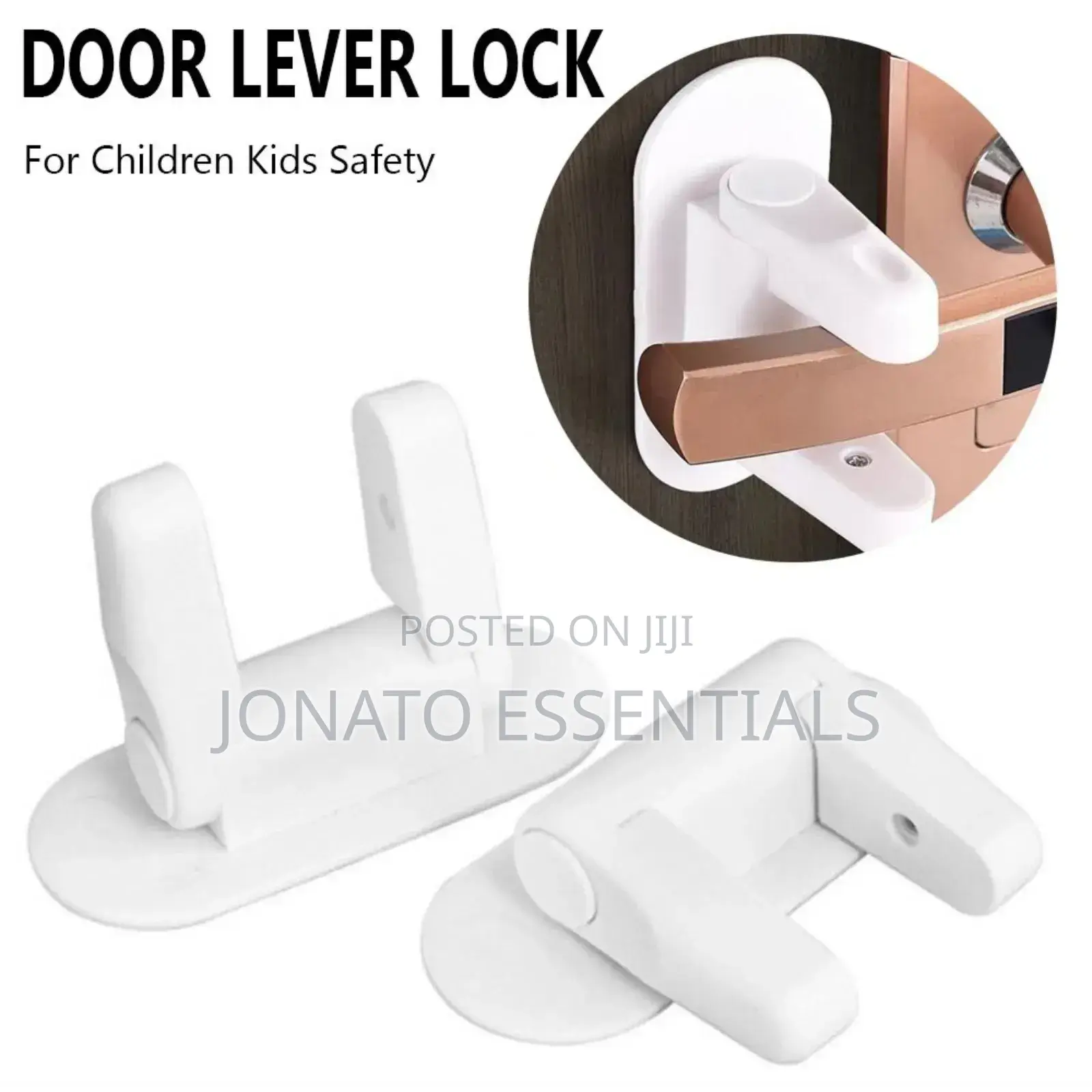 Kids Door Lever Safety Lock, Baby Rotation Proof Safety Lock